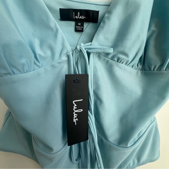 NWT Lulus Sultry for the Night bodysuit Going Out Party Festival Club Date Tie - Picture 9 of 15